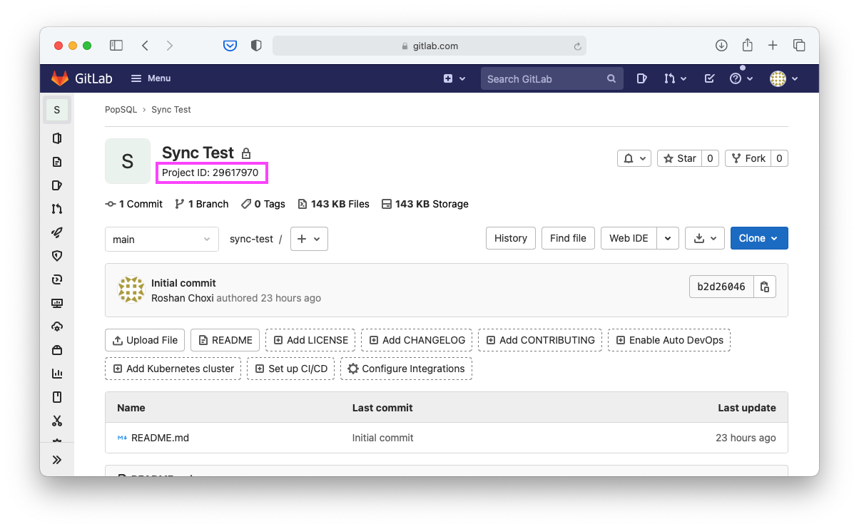 How To Get Gitlab Project Url